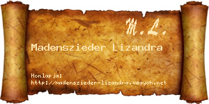 Madenszieder Lizandra névjegykártya
